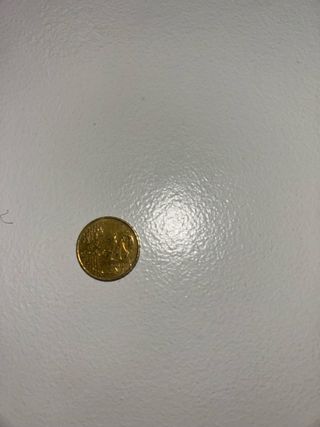 Moneda 10 céntimos con fallo