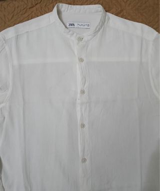 Camicia Zara bianca uomo taglia M