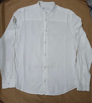 Camicia Zara bianca uomo taglia M