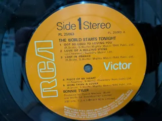 Vinilo Bonnie Tyler The World Starts Tonight