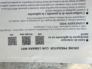 Dron Predator Negro y Rojo con camara wifi