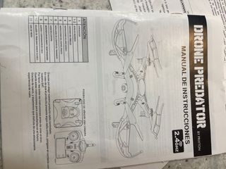 Dron Predator Negro y Rojo con camara wifi