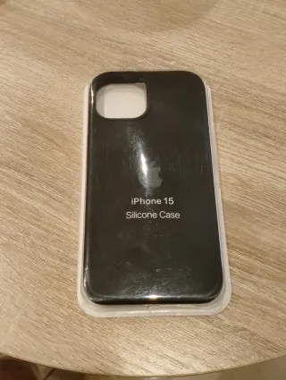 Custodia silicone Apple iPhone 15 NERO