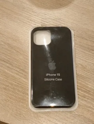 Custodia silicone Apple iPhone 15 NERO