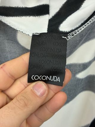 Vestito Coconuda XL stampa bianco/nero