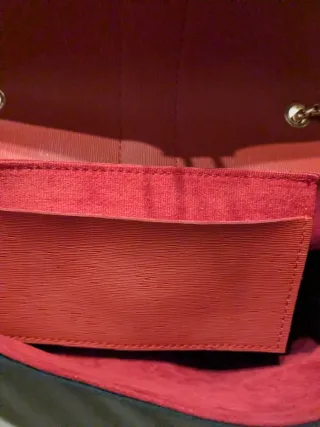 Bolso Polo Club piel negro y rojo