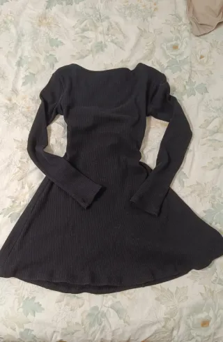 Vestido negro Bershka