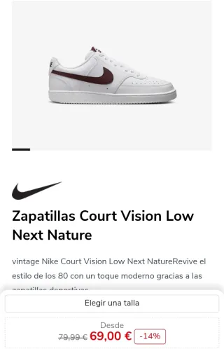 Nike Court Vision Low Talla 45