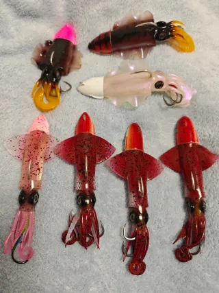 Señuelos Vinilo JLC - Lote 7 Unidades