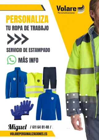 Ropa de trabajo personalizada