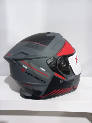 CASCO MOTO MODULAR CON GAFA SOLAR - NUEVO