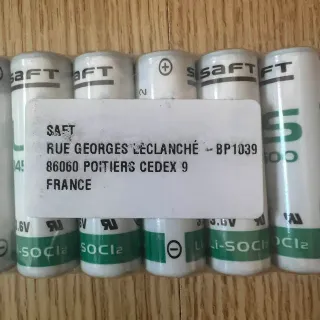 Saft LS 14500 3.6V Lithium Baterías x12