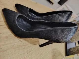 Zapatos tacón Mango Piel de potro Talla 38