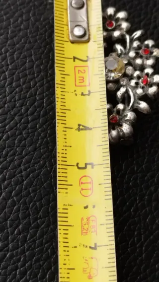 Broche vintage flores con pedrería