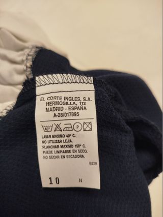 Vestido niña Corte Inglés azul