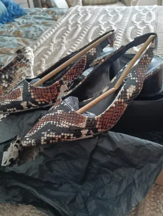 Conjunto Mango: Bolso, Zapatos y Camisa Animal Pri