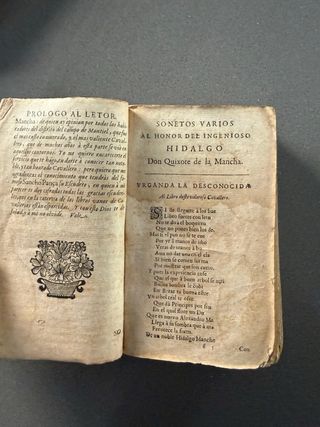 Don Quijote de la Mancha, edición 1671, tomo 1.