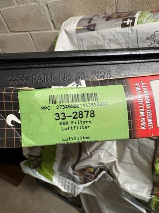 Filtro K&N R32 A3 Golf Passat 3.2