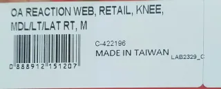 Rodillera DonJoy OA Reaction Web