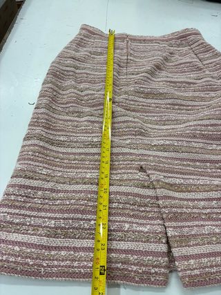 Gonna rosa con dettagli oro