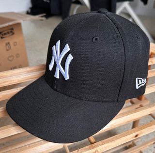Gorra New York Yankees Negra Logo Blanco