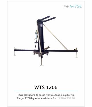 Torres elevadoras carga frontal WORK WTS 1206