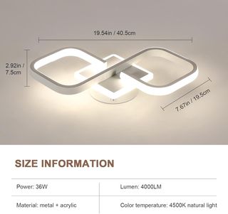 Lámpara de techo LED 36W 4000LM 4500K