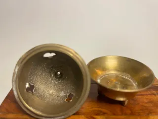 Bruciatore incenso ottone vintage