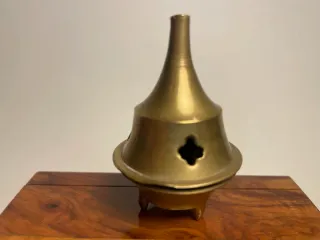 Bruciatore incenso ottone vintage