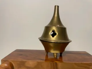 Bruciatore incenso ottone vintage