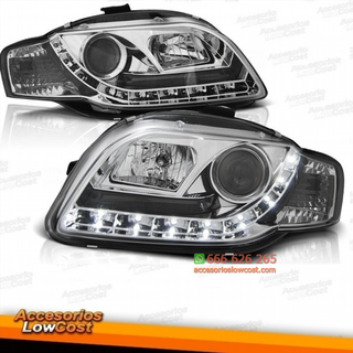 FAROS LUZ DIURNA LED  A4, 04-08 CRISTAL CLARO/CRO