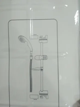 Soffione doccia con asta regolabile