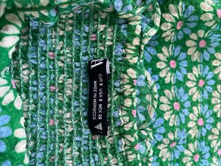 Minivestido Zara flores verde