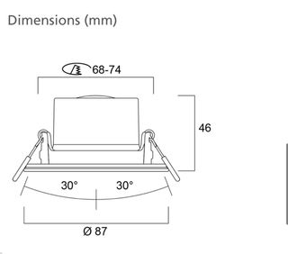 13 Focos LED Sylvania empotrable