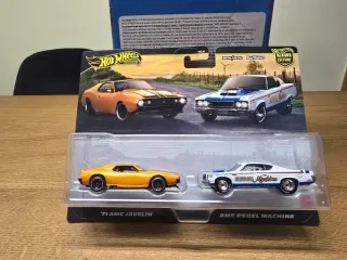 Hot Wheels 2-Pack AMC Javelin y Rebel Machine