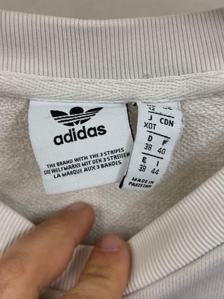 Felpa Adidas Verde e Bianca Taglia L