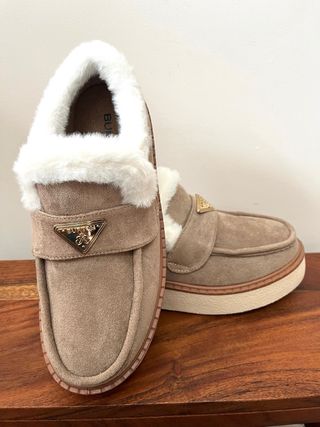 Mocasines Burton London Beige Talla 38