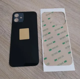 Cover iPhone 12 Nero+Biadesivo e pellicola gratis