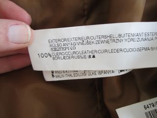 Cazadora de piel Zara