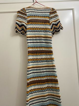 Vestido largo crochet Zara sin estrenar