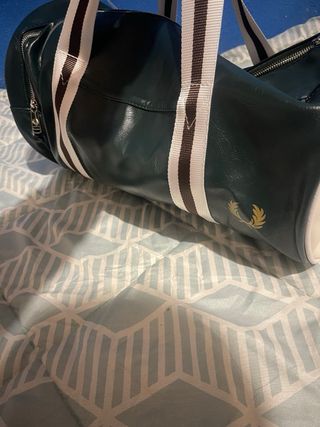 Bolso deportivo vintage Fred Perry verde