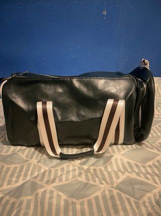 Bolso deportivo vintage Fred Perry verde