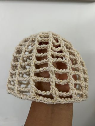 Gorro crochet hecho a mano