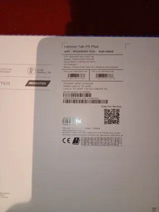 Caja Lenovo Tab P11 Plus Nueva
