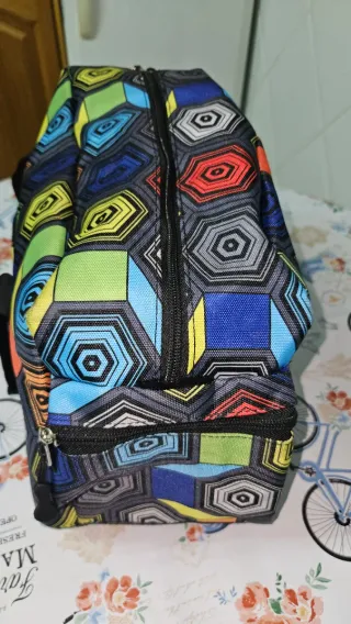 Bolso estampado geométrico