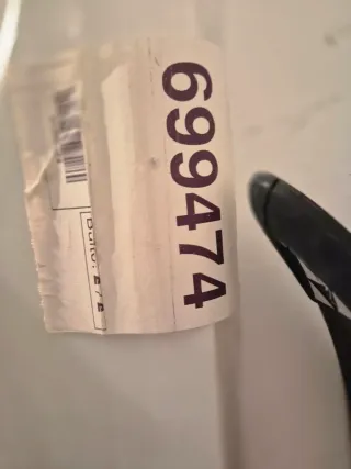 Zócalo blanco 10cm x 1.5cm x 240cm