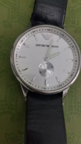 Orologio Emporio Armani Uomo Bianco Nero