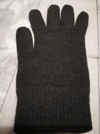 Guantes Lacoste Lana gris