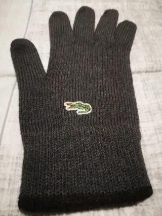 Guantes Lacoste Lana gris