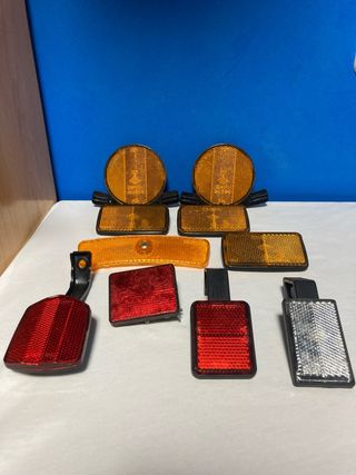 Lote 10 Reflectores Bici Clásica (Rinder + Otros)